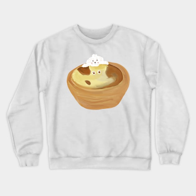 Cute Dog Pastry Crewneck Sweatshirt by PatternbyNOK